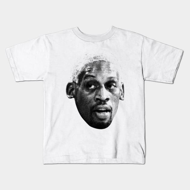 Dennis Rodman New Retro Sketch Kids T-Shirt by FREEDOM FIGHTER PROD